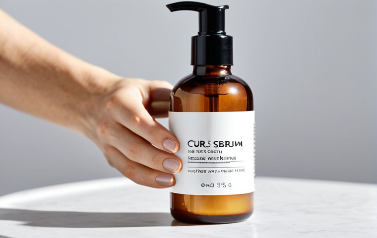 곱슬머리용 헤어 세럼 추천 - Serum Application**

Prompt: "Woman with curly hair applying serum to her ends using the 'praying ha...